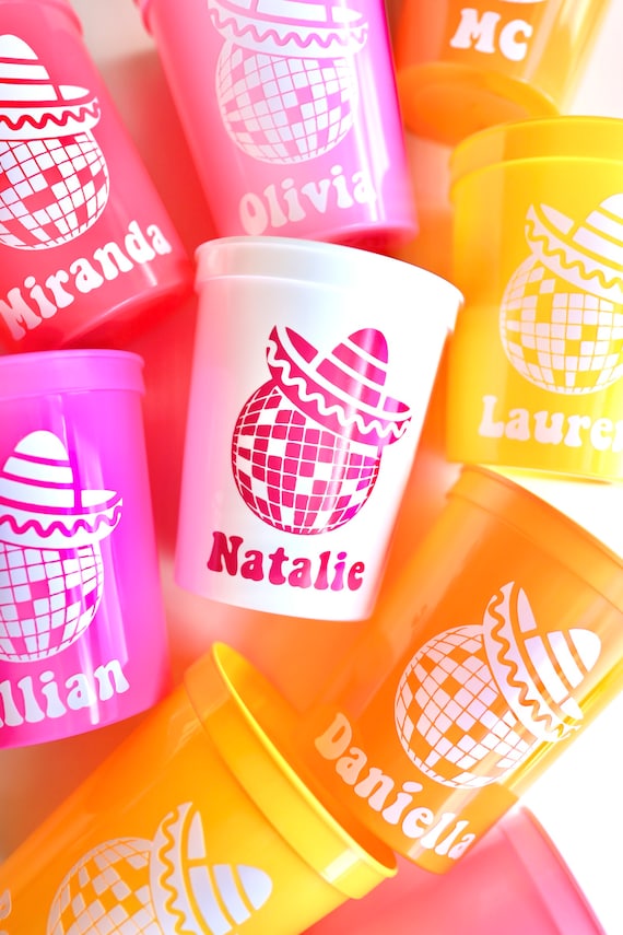 Final Fiesta Bachelorette with names | Last Disco in Mexico Bachelorette | Mexico Bachelorette Party Cups | Last Disco | Final Fiesta Cups