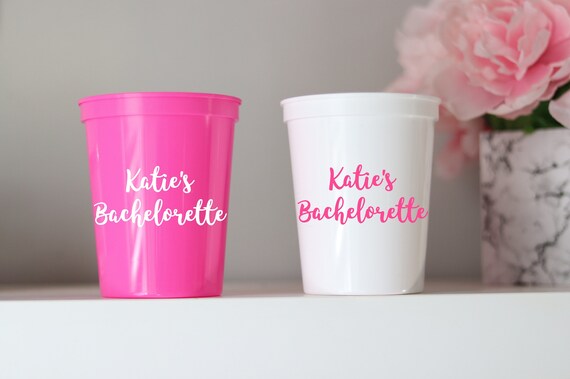 Personalized Bachelorette Party Cups | Bachelorette Party Favors | Personalized Bachelorette Party Gifts | Customized  Bach Party | Trendy