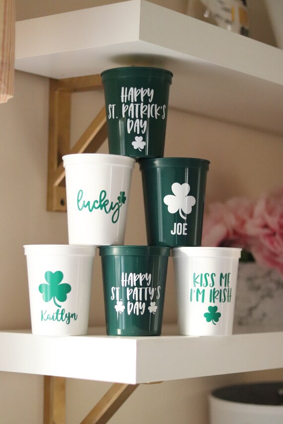 Happy Saint Patrick's Day Cups | Saint Patty's Day Favors | St. Patrick's Day Cups | St. Patty's Day Cups | Happy Saint Patrick's Day Treats