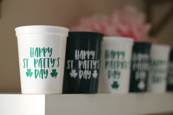 Happy Saint Patrick's Day Cups | Saint Patty's Day Favors | St. Patrick's Day Cups | St. Patty's Day Cups | Happy Saint Patrick's Day Treats