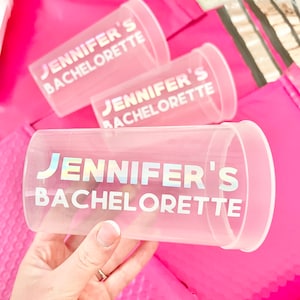 Bachelorette Party Cups | Bachelorette Party Favors | Personalized Bachelorette Party Gifts | Customized  Bach Party | Trendy Bachelorette