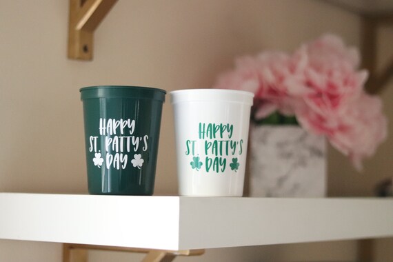 Happy Saint Patrick's Day Cups | Saint Patty's Day Favors | St. Patrick's Day Cups | St. Patty's Day Cups | Happy Saint Patrick's Day Treats