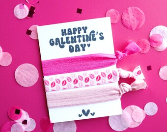 Galentine's Favors | Happy Galentine's Day | Galentine's Hair Tie Favors | Galentine's Day Gift | Galentine's Day Hair Tie | Valentine's Day