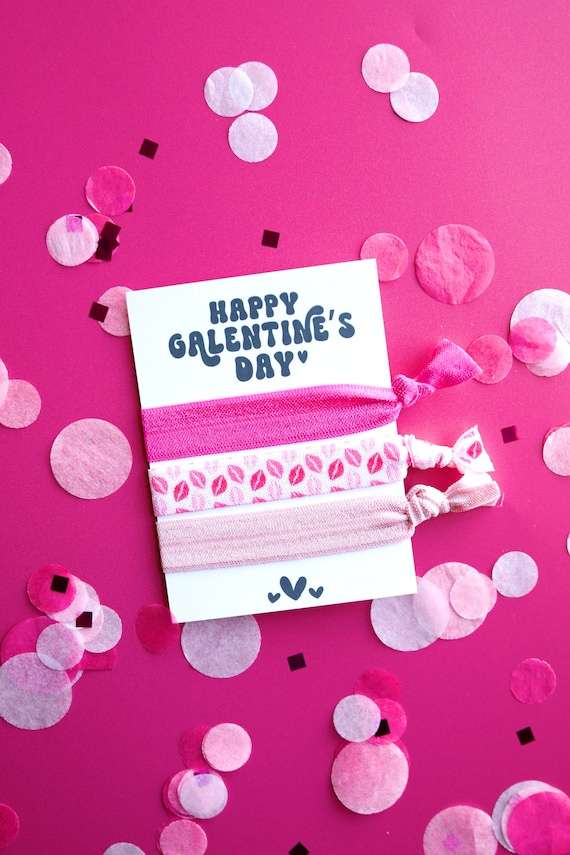 Galentine's Favors | Happy Galentine's Day | Galentine's Hair Tie Favors | Galentine's Day Gift | Galentine's Day Hair Tie | Valentine's Day