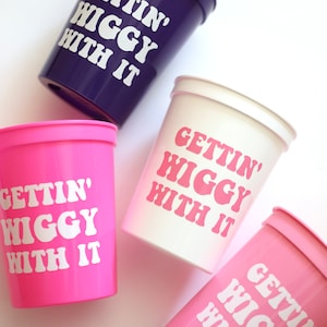 Wig Bachelorette Cups | Wig Bachelorette Favors | Wig Favors | Wig Cups | Wig Favors | Hair Wig Bachelorette | Getting Wiggy With It