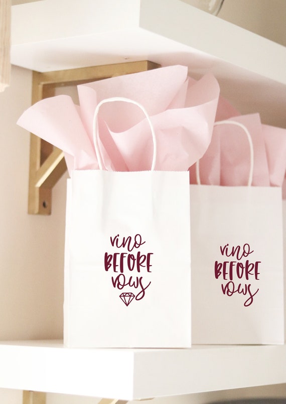 Winery Bachelorette Favors | Winery Bachelorette Gift Bags | Vino Before Vows | Wine Bachelorette Gift Bags | Wine Bachelorette Party Favors