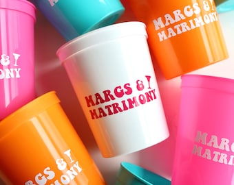 Margs and Matrimony | Margs & Matrimony Cups | Margs and Matrimony Bachelorette Party | Cancun Bachelorette | Mexico Bach Cups |Final Fiesta