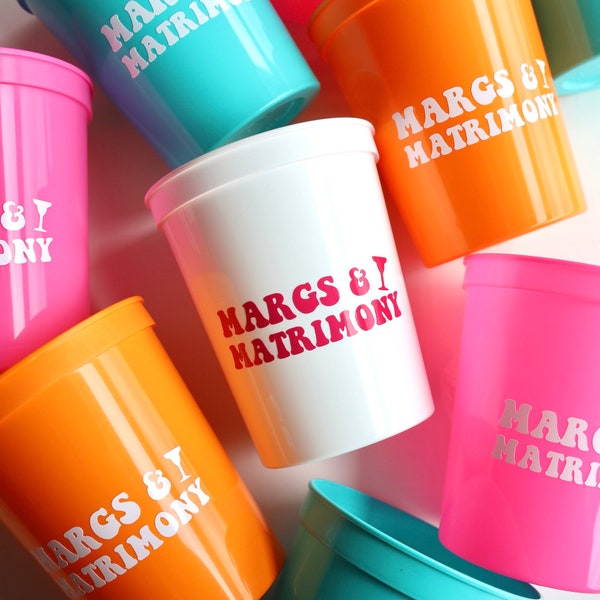 Margs and Matrimony | Margs & Matrimony Cups | Margs and Matrimony Bachelorette Party | Cancun Bachelorette | Mexico Bach Cups |Final Fiesta