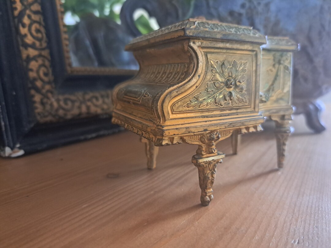 Rare Antique Piano Jewelry Box. Special Piano Jewelry Box From France. Wonderful Gift for a