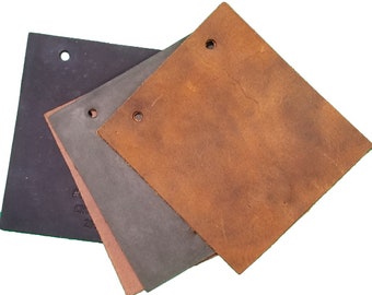 Genuine Leather squares for vice grips, tools and scratch protection, leather swatches, cowhide
