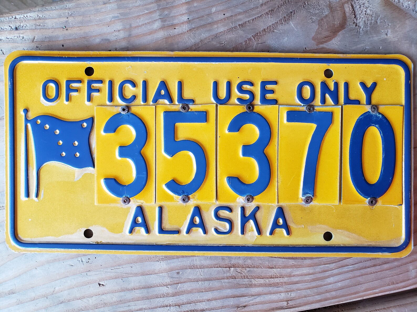 ALASKA Official Use License Plate. Cheap Fast Shipping for Etsy