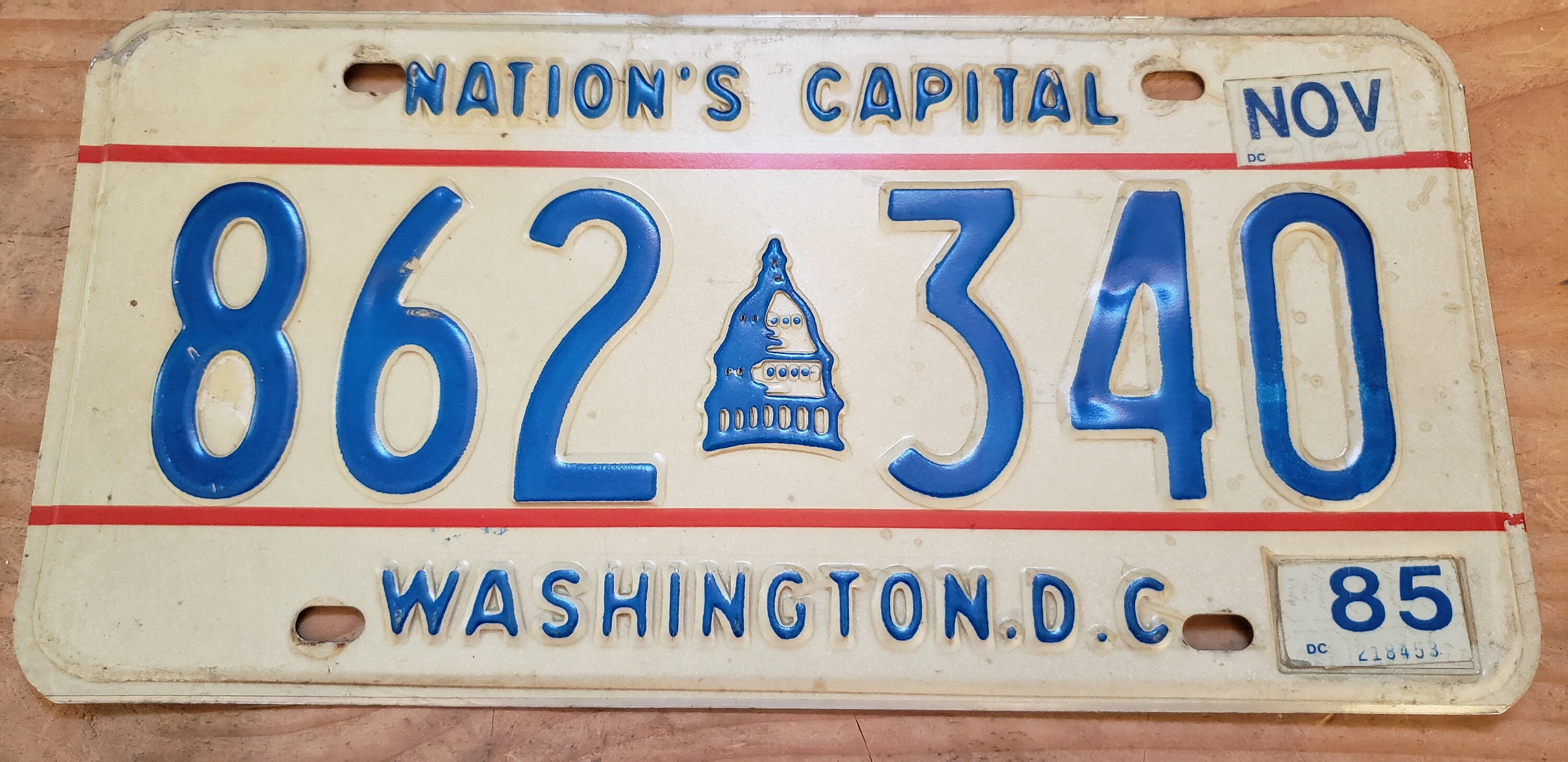 WASHINGTON DC license plate for sale. This is a real plate. Etsy