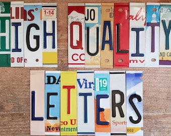 3 dollars each (letters E and I are  3.50) High Quality All RAISED License Plate Letters. When condition matters Fast shipping.