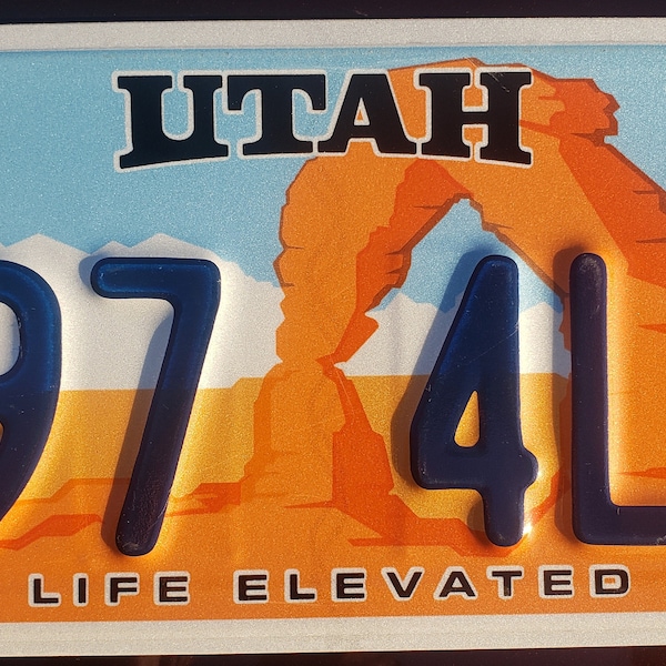 Sale  on these BEST SELLER Utah license plates.  How many would you like ? 5.50 each.