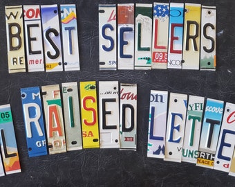 Always in stock. License  Plate LETTERS You will be happy with these.  Buy now!  Ships July 06