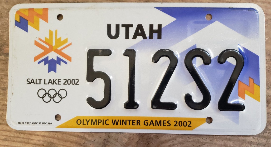 UTAH license plate Etsy