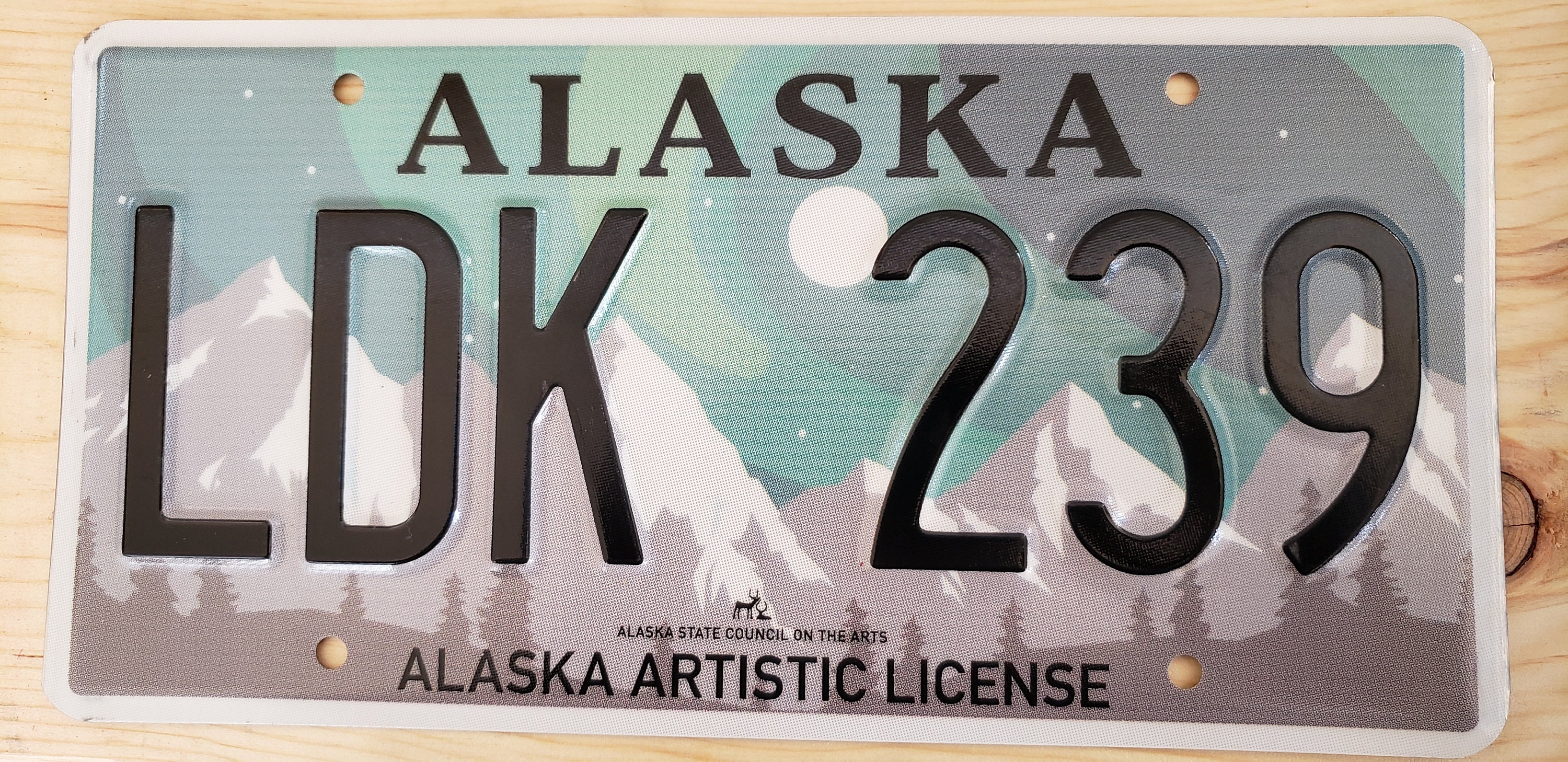 ALASKA license plate. This is a real plate. Fast shipping Etsy