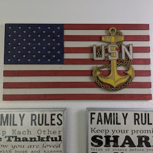 US Navy, Navy wood flag, sign, US Navy American Flag, Engraved Wood Sign, Wooden Flag, Flag, Personalized Flag, Personalized Navy Gift
