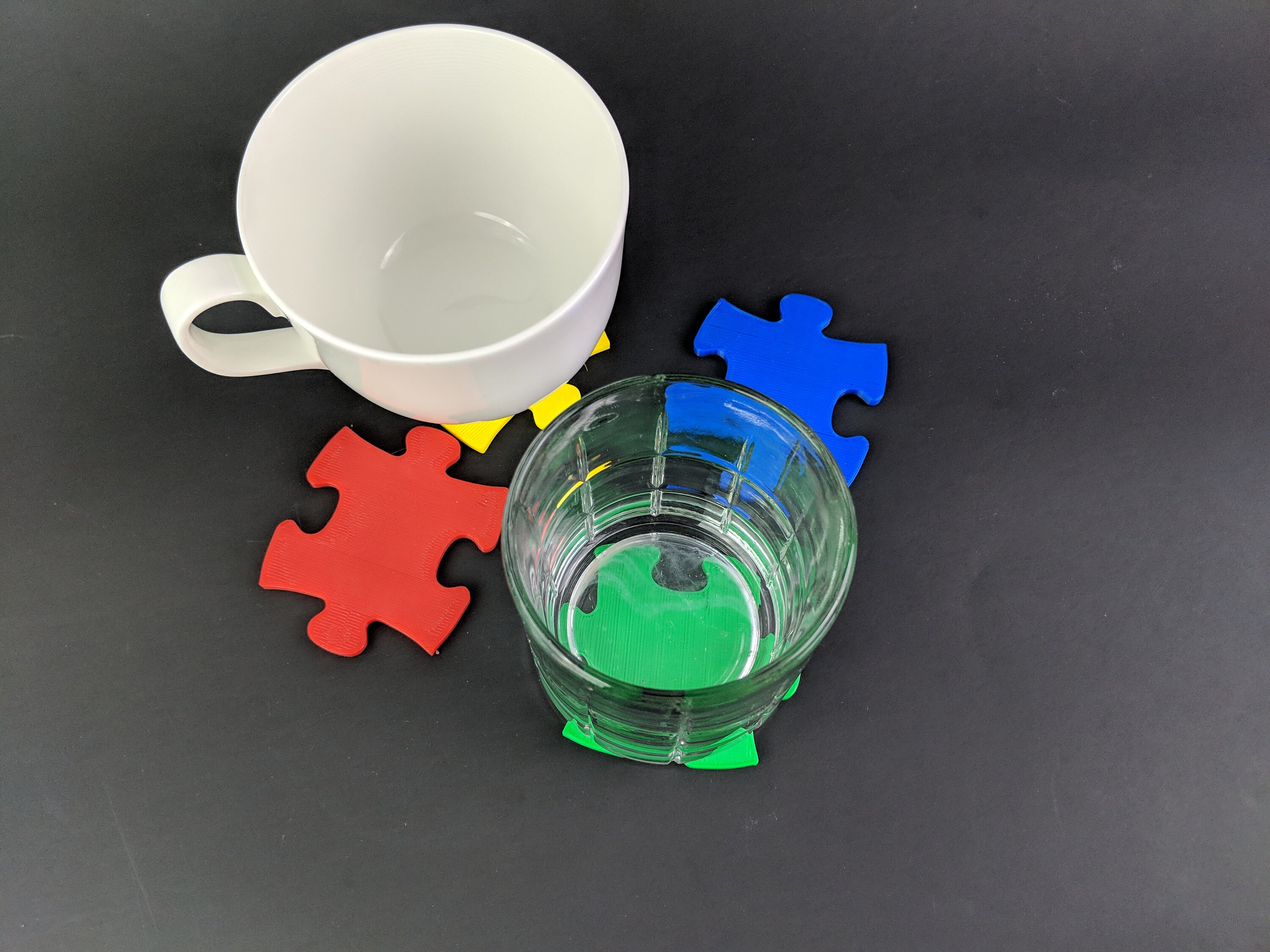 Autism Puzzle Piece Awareness Coaster Set Gift Idea 1 Piece | Etsy