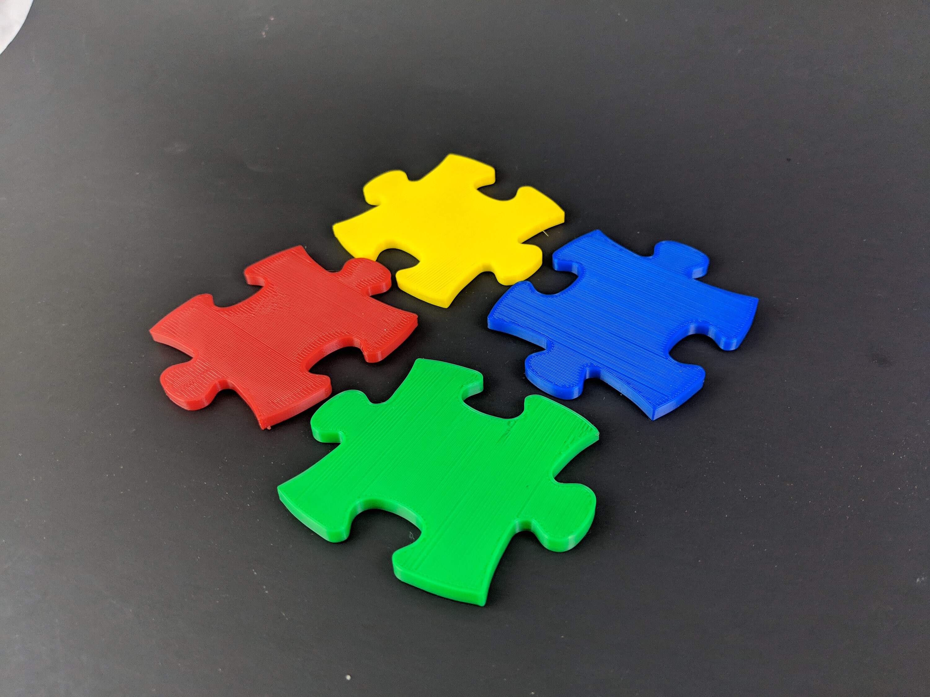 Autism Puzzle Piece Awareness Coaster Set Gift Idea 1 Piece | Etsy