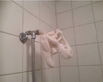 stocking stuffers for men T-Rex Shower Head | 3D Printed Prehistoric Dinosaur Tyrannosaurus Skull | Jurassic Park | Nerdy Trex