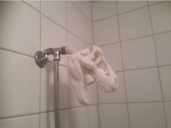 stocking stuffers for men T-Rex Shower Head | 3D Printed Prehistoric Dinosaur Tyrannosaurus Skull | Jurassic Park | Nerdy Trex