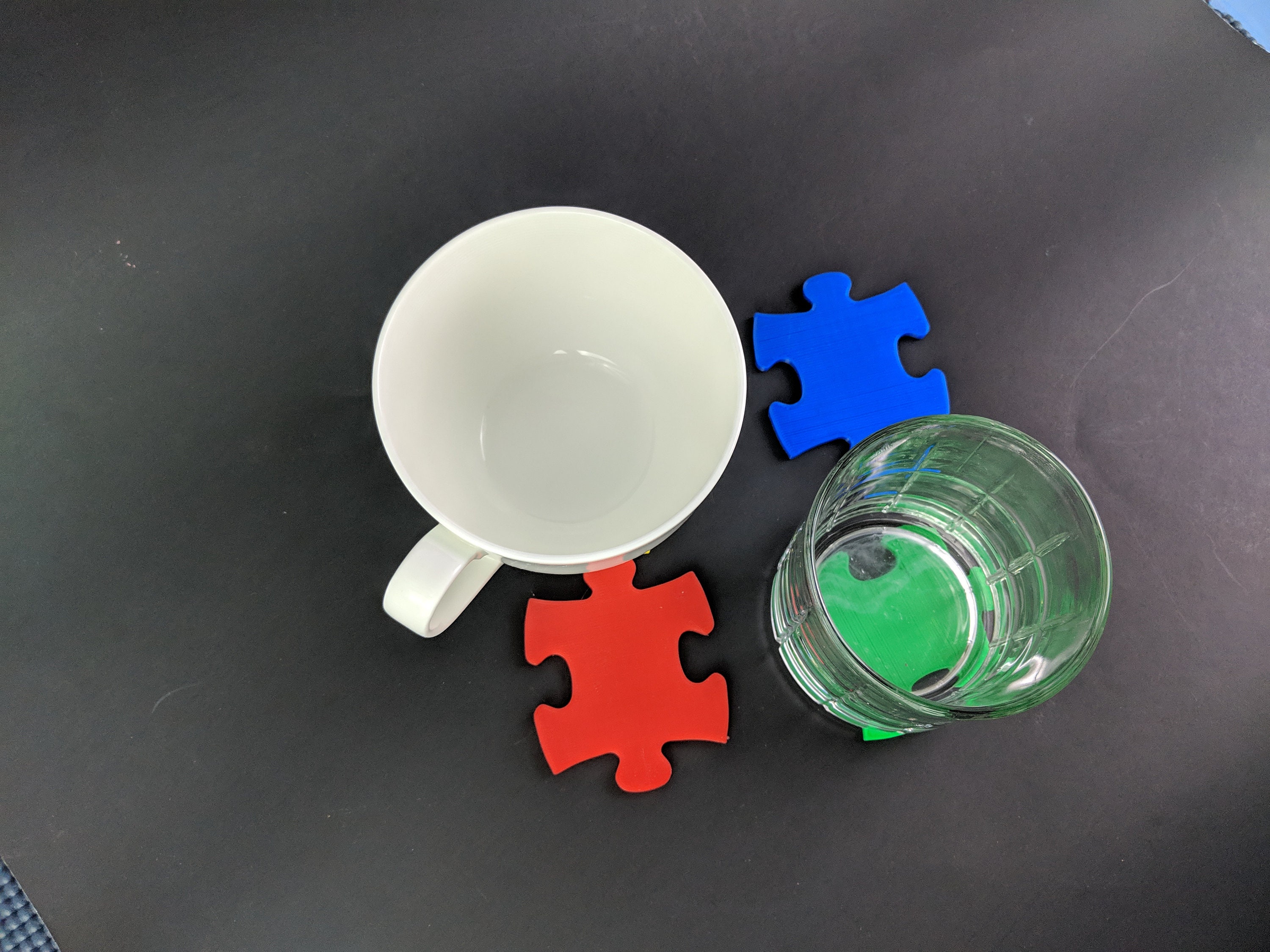 Autism Puzzle Piece Awareness Coaster Set Gift Idea 1 Piece | Etsy