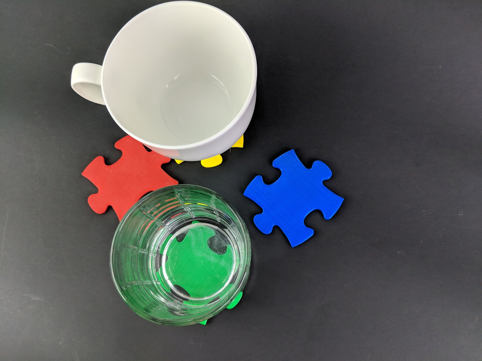 Autism Puzzle Piece Awareness Coaster Set Gift Idea 1 Piece | Etsy