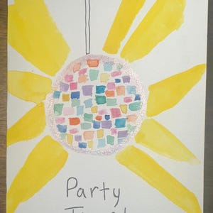 Lot de cartes d'anniversaire aquarelles faites maison