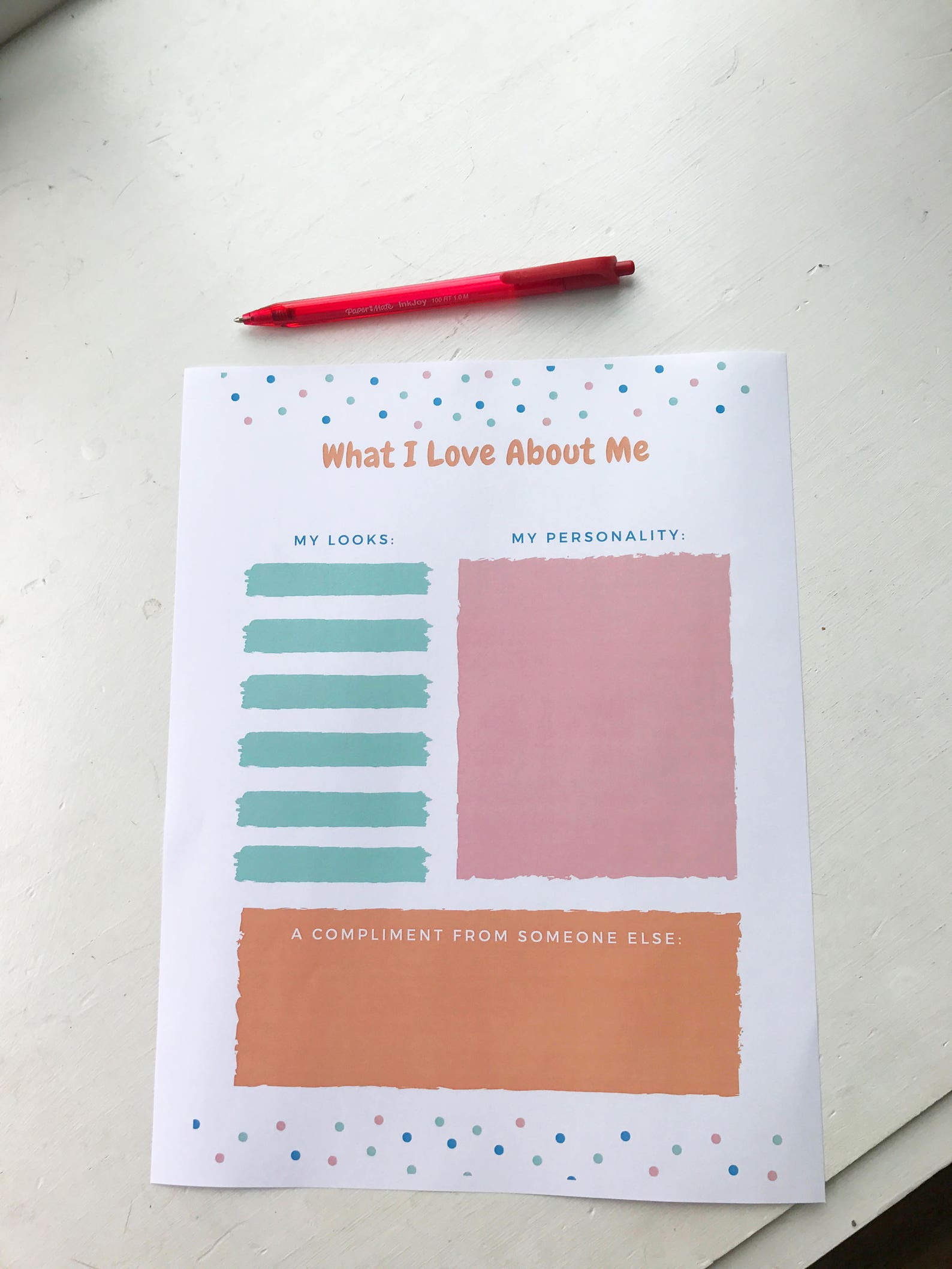 Self Love Journal Page | Etsy