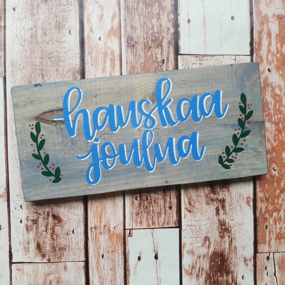 Hauskaa Joulua Joyeux Noel En Finnois Etsy France