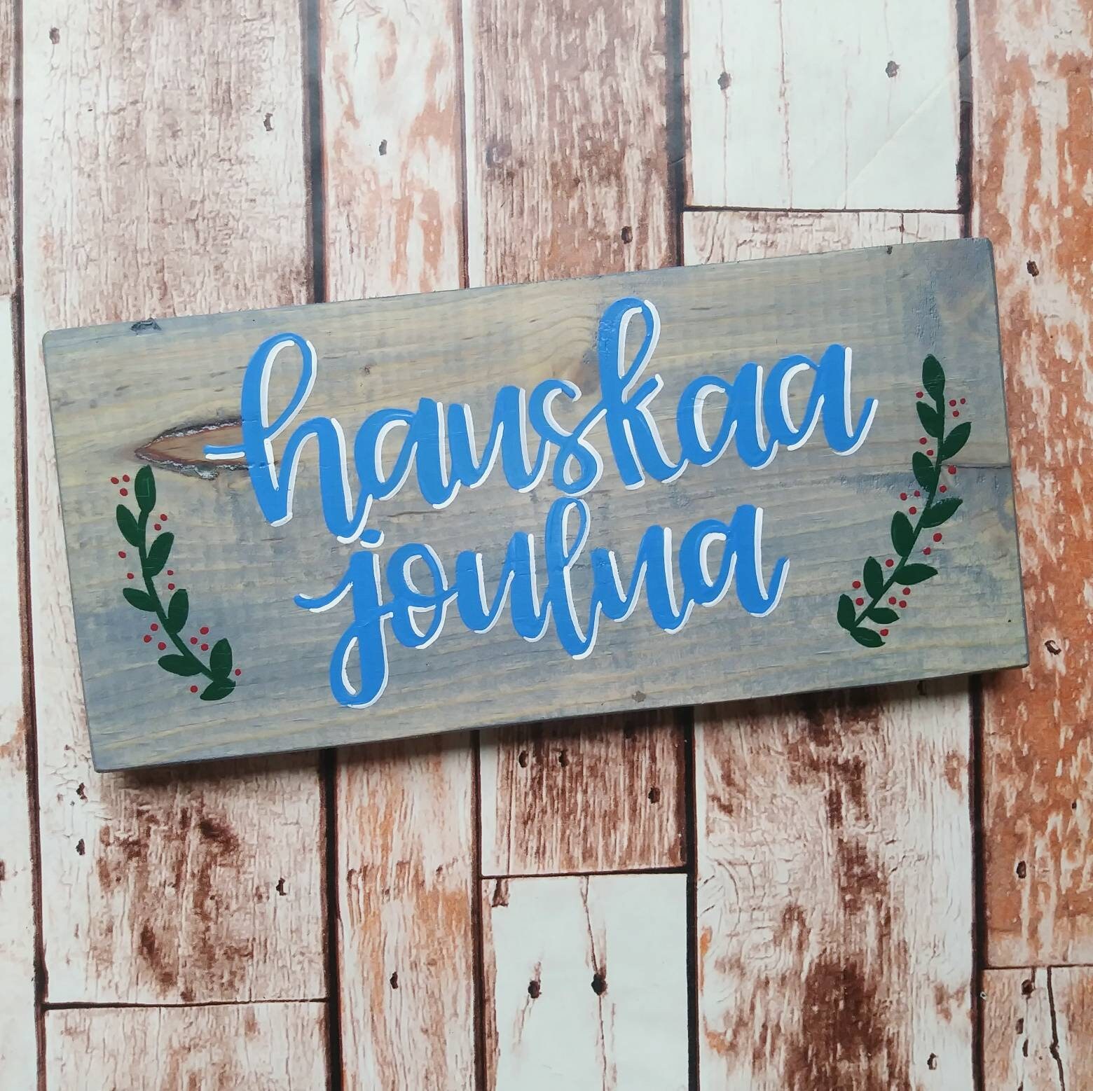 Hauskaa Joulua Merry Christmas In Finnish Finnish Proud Etsy