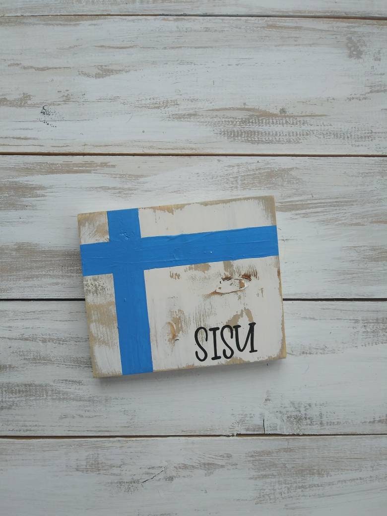 8x6 RTS sisu sign Finnish decor Finnish signs Finnish | Etsy