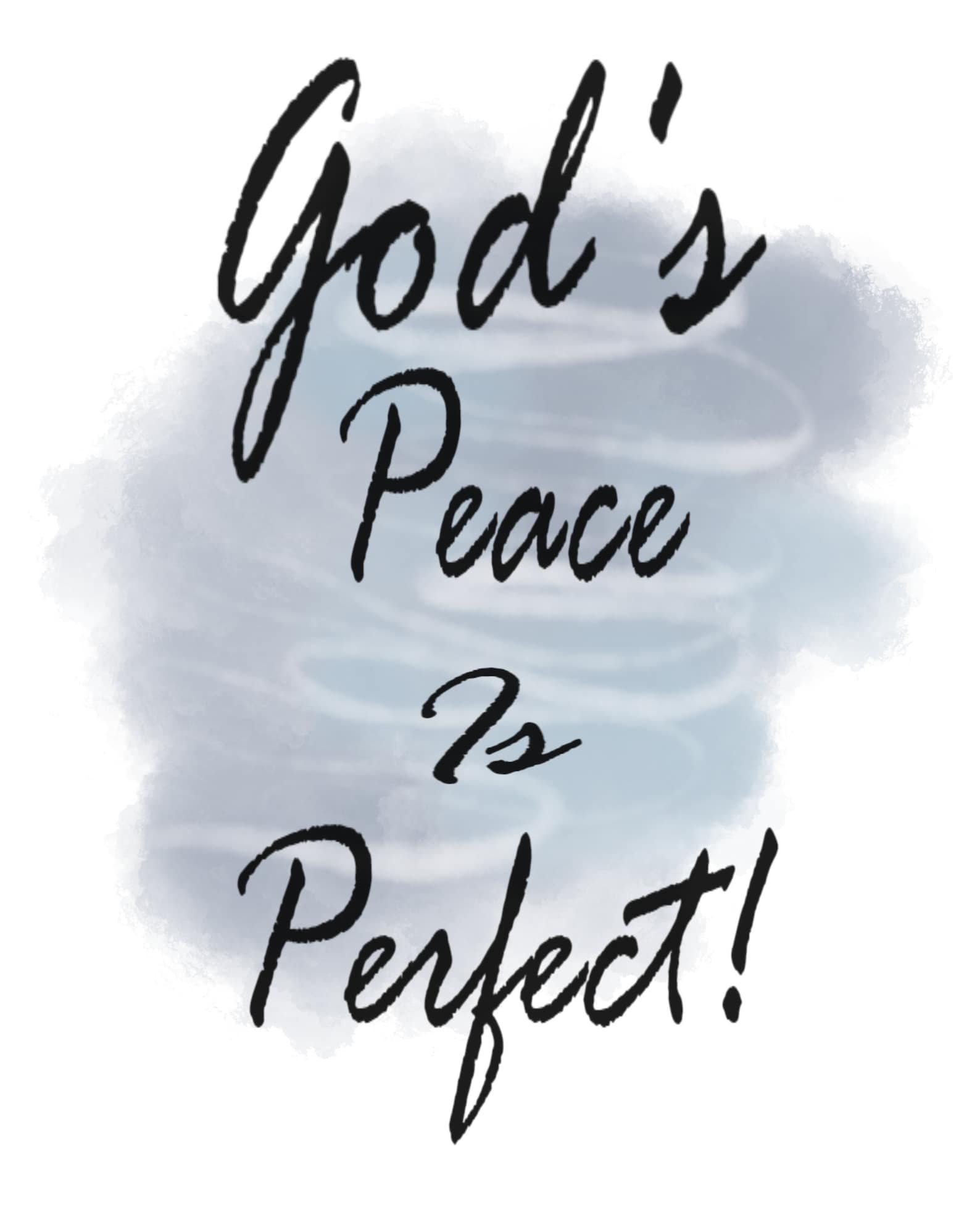 God's Peace Is Perfect Bible verse printable Wall art Etsy