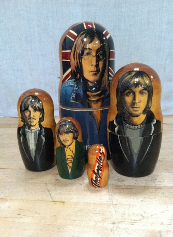 the beatles nesting dolls