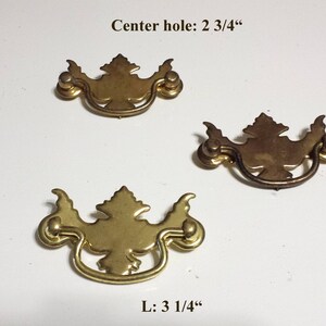 Vintage small drawers pulls/handles lot of 3