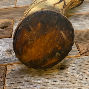 1800's Antique Conestoga Wagon Wheel Grease Horn image 6