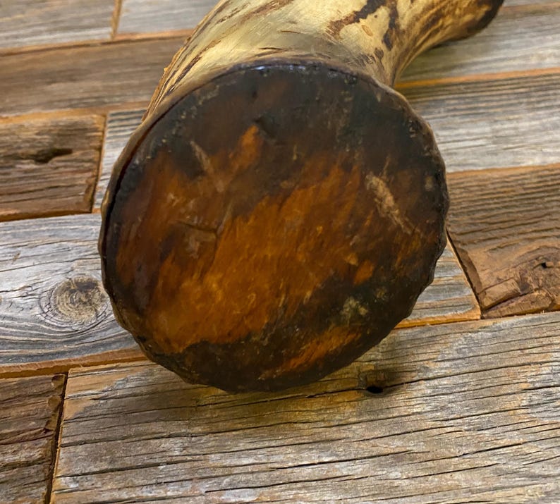 1800's Antique Conestoga Wagon Wheel Grease Horn image 6