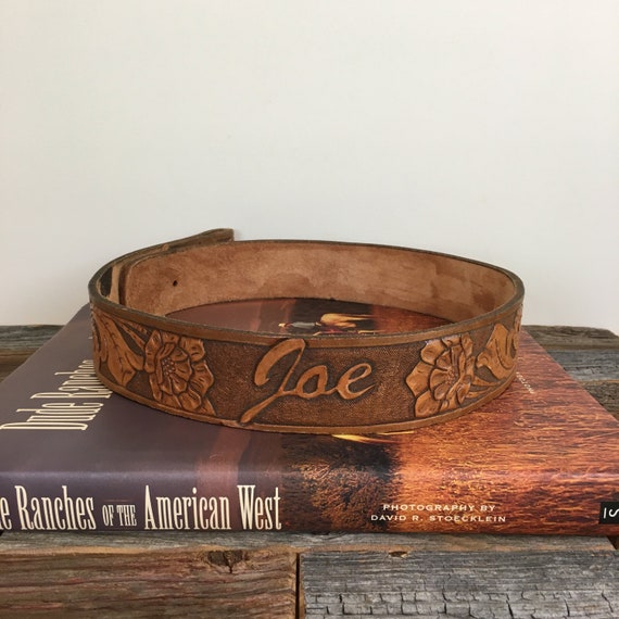 cowboy belt with name