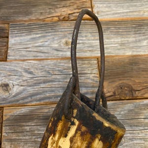 1800's Antique Conestoga Wagon Wheel Grease Horn image 9