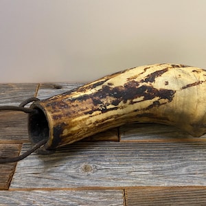 1800's Antique Conestoga Wagon Wheel Grease Horn image 1