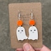 Funny Halloween Ghost Earrings – Dangle Drop Jewelry For Women & Girls
