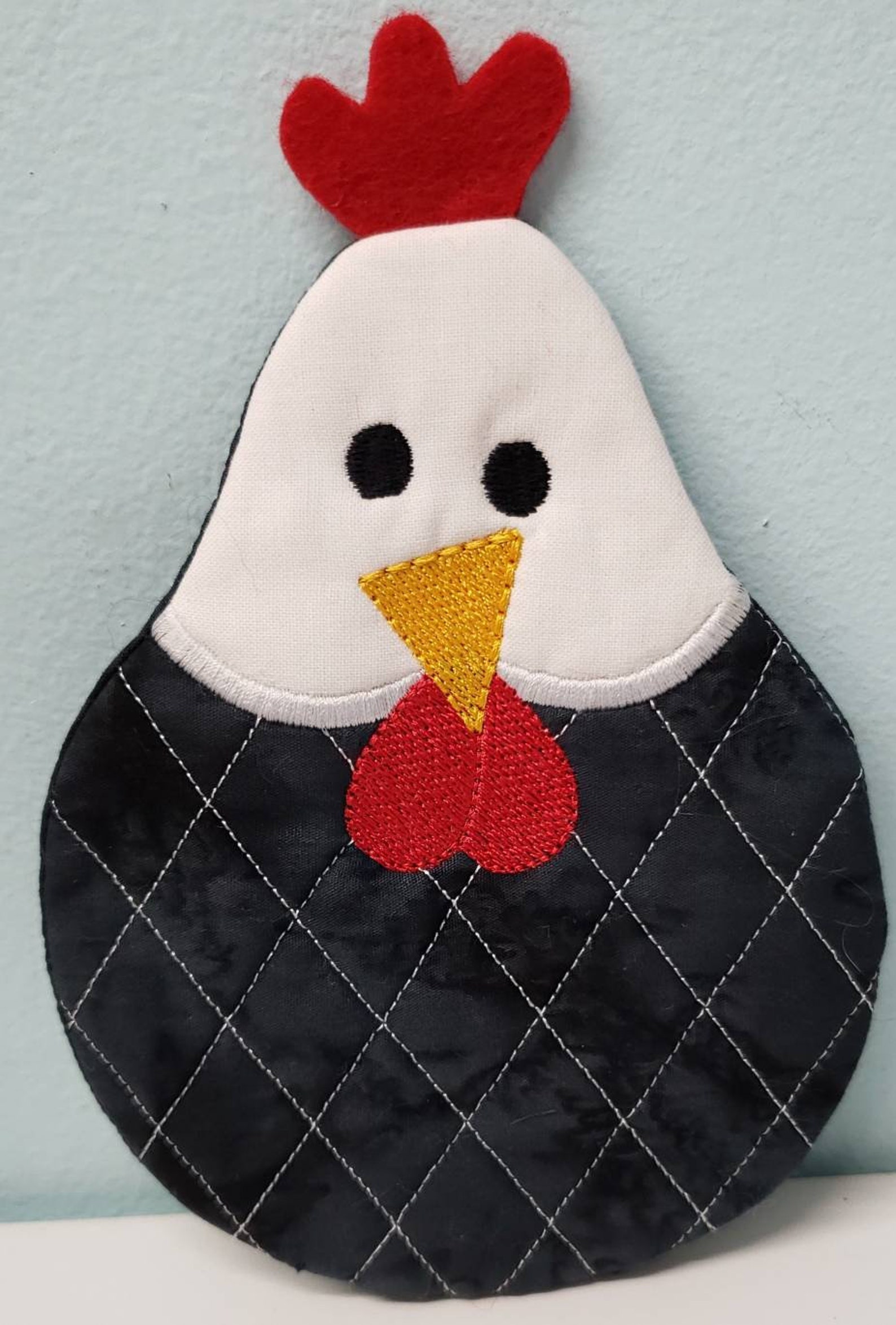 Chicken Mug Rug Quilted Mug Rug Fabric Mug Rug Kitchen Gifts Mug Rug Etsy