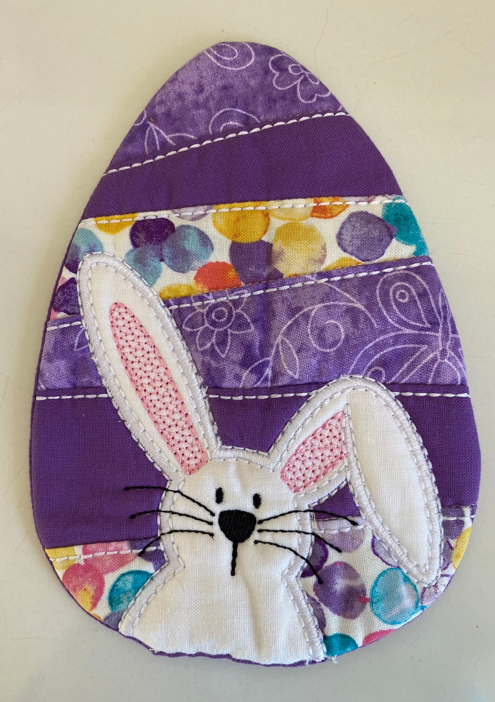 Easter Mug Rug Quilted Coaster Quilted Mug Rug Quilted Etsy