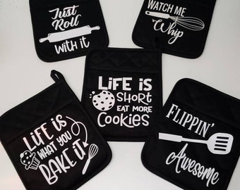 Quilted Pocket Potholder, Hostess Gift