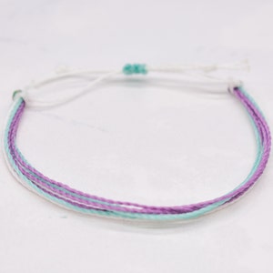 Surfer Armband, String Armband, Wachsschnur Armband, wasserdicht, verstellbar, Strand Armband, stapelbar Armband, mehrsträngiges Armband