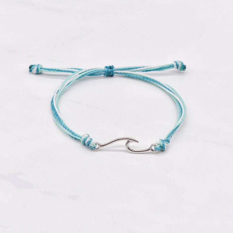 Wave Bracelet Surfer Bracelet Ocean Wave Bracelet Ocean Etsy