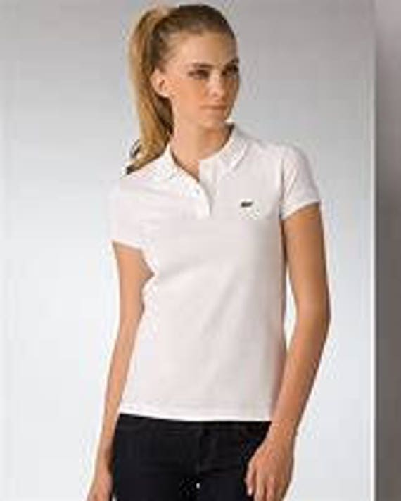 lacoste white polo t shirt