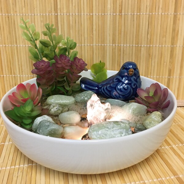 Bird Tabletop Fountain Etsy