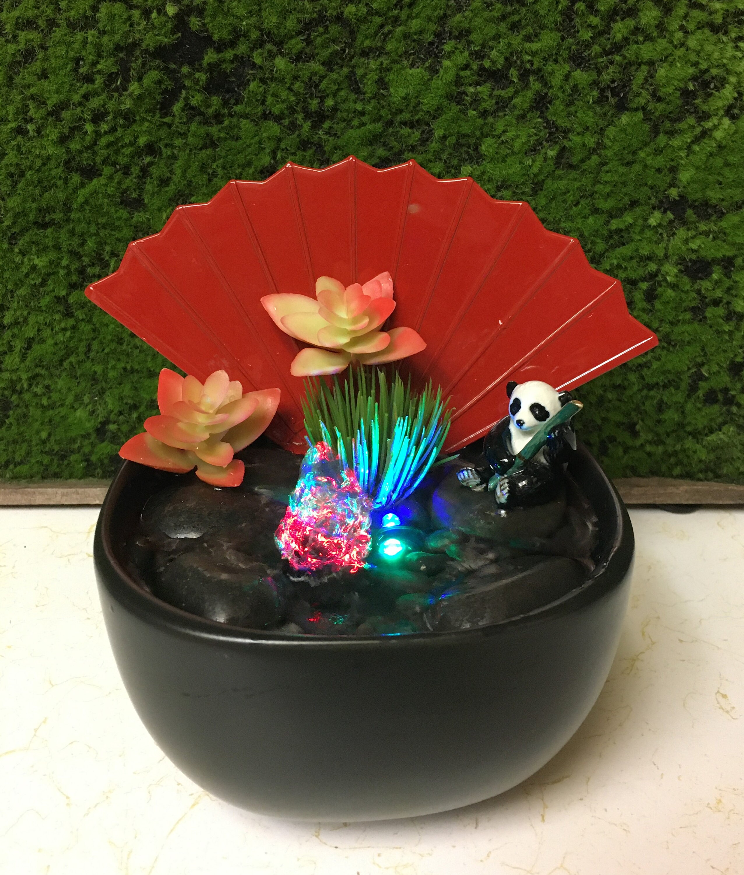 Fountain Tranquility Tabletop Water Garden Fountain With LED Etsy